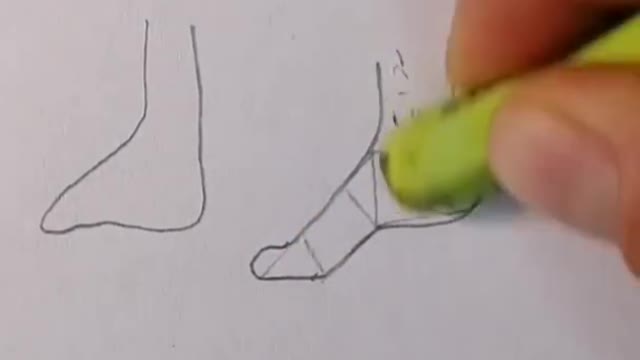 how to draw 🦶