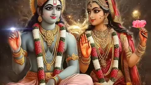 God Vishnu and Laxmi