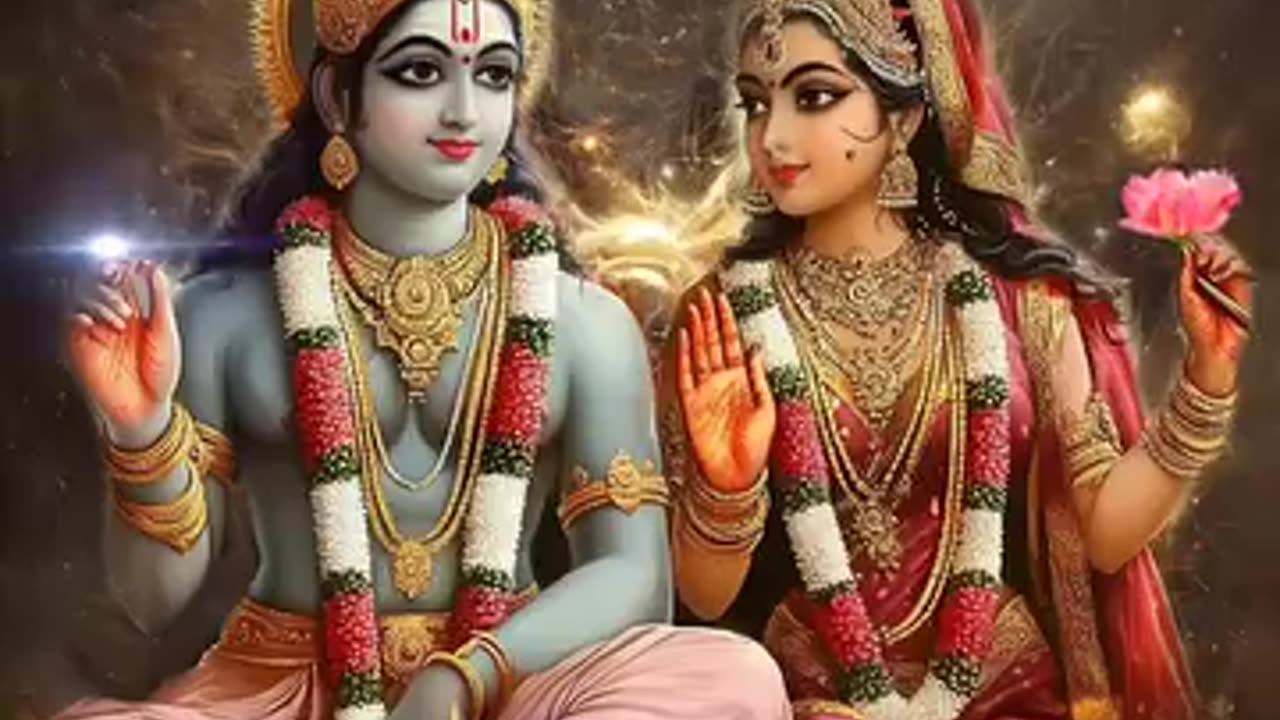 God Vishnu and Laxmi