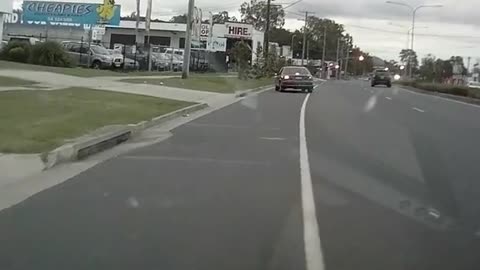 driver get mad after crashing into dash cam driver