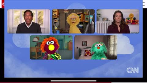 Sesame Street and CNN telling kids to get the COVID 19 vaccines