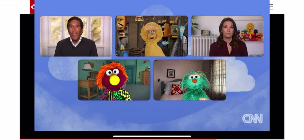 Sesame Street and CNN telling kids to get the COVID 19 vaccines