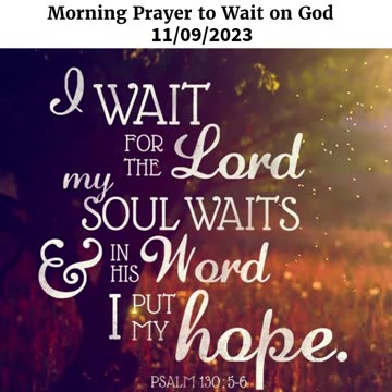 Morning Prayer to Wait on God #youtubeshorts #jesus #grace #mercy #faith #blessed #fyp #joy #trust
