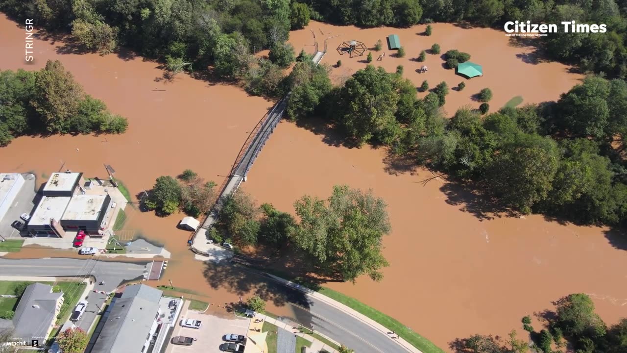 From Lake Lure to Asheville, flooding footage shows damage across NC communities