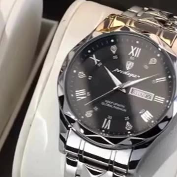 POEDAGAR $10.98 Waterproof Luminous Calendar Men's Quartz Watch