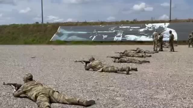 Volunteers who came to the Chechen Republic for training