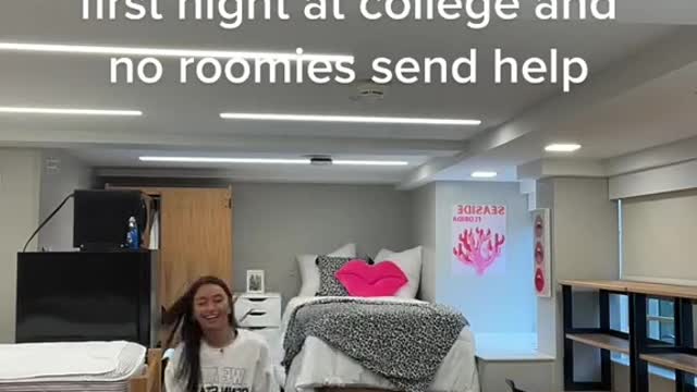 first night at college and no roomies send help =
