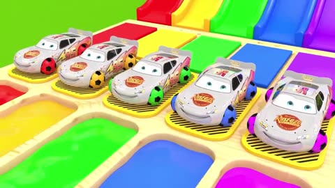 McQueen Car Assembly Surprise Soccer Ball | Street Vehicle with Learn Colors for Kids