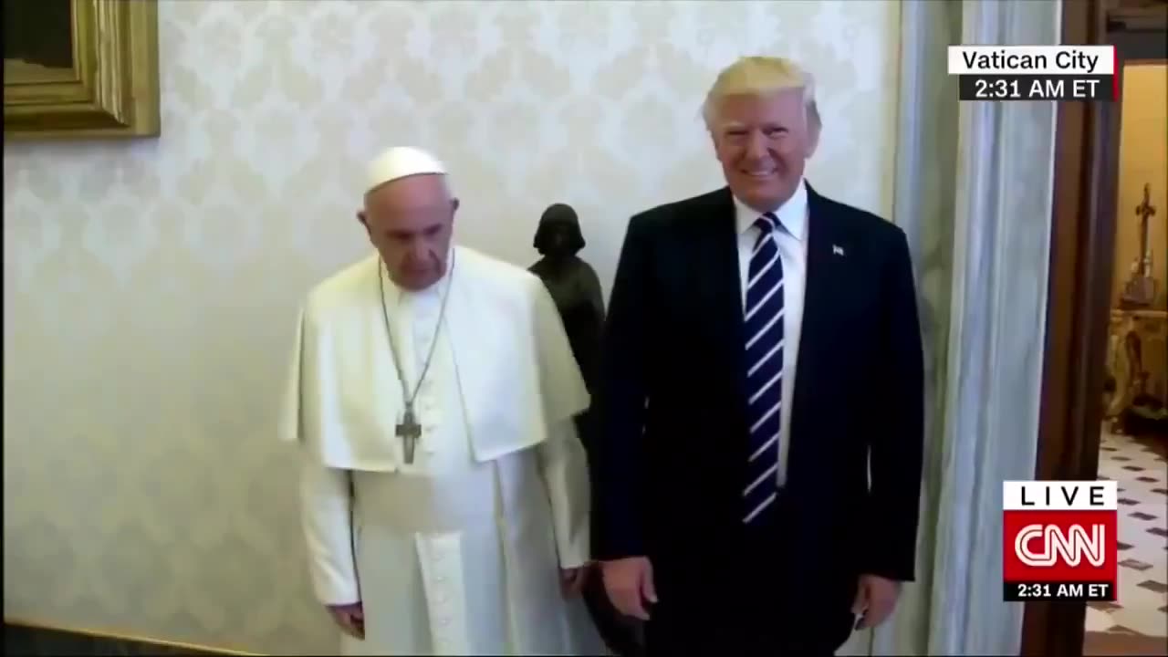 Trump messing with the Pope! HYSTERICAL