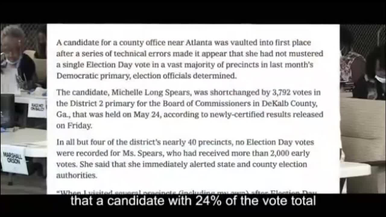 Dekalb County GA Dominion voting systems fraud