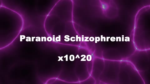 Amplified Reiki [AR] for Paranoid Schizophrenia - 10^20 x Stronger Energy