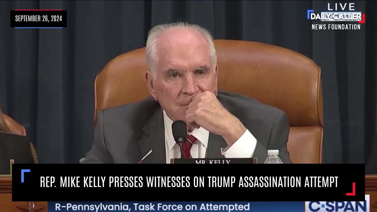 WATCH: Rep. Mike Kelly Presses Witnesses on Trump Assassination Attempt