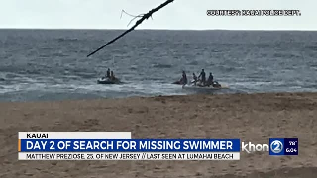 New Jersey man missing in waters off Kauai