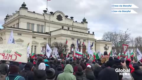 COVID-19: Bulgaria protesters try to storm parliament during rally against restrictions