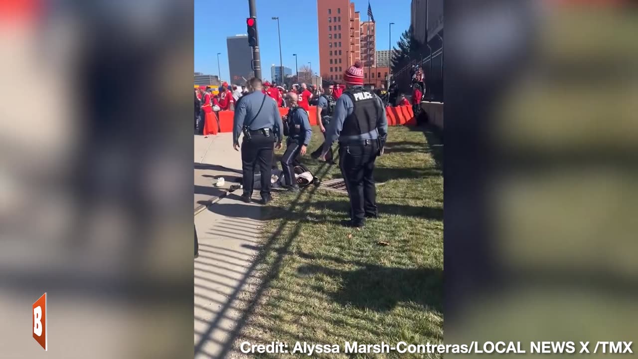 Alleged KC Shooter Held Down by Police After Parade-Goers Tackle Man with Gun