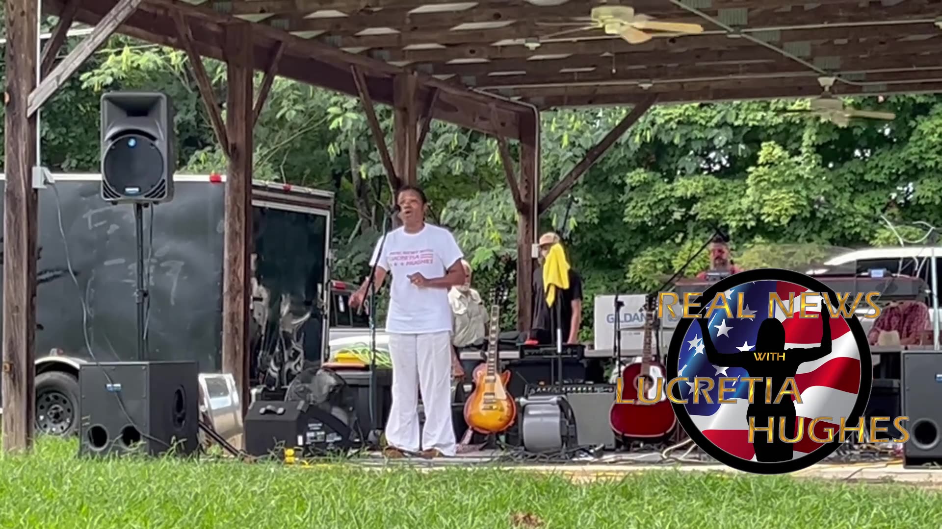 Lucretia Hughes at the Christian Patriot Classic Car and Bike Show in Chickamauga Georgia