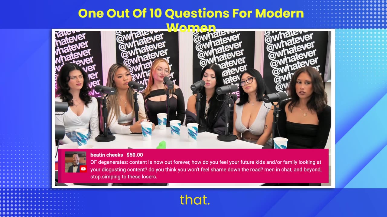 one out of 10 questions for modern women