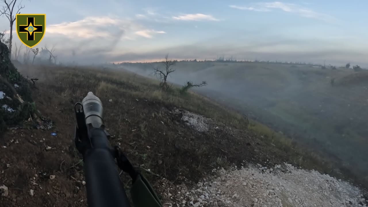 Ukrainians Holding the High Ground During Intense Firefight(Incredible Video)