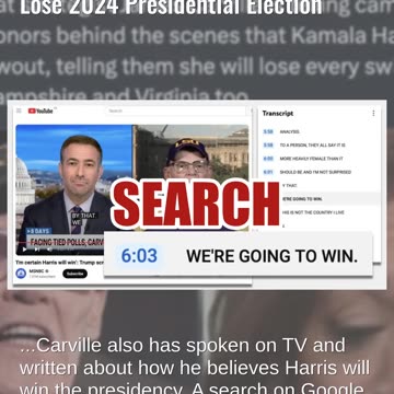 Fact Check: James Carville Did NOT Say He Believes Kamala Harris Will Lose '24 Presidential Election