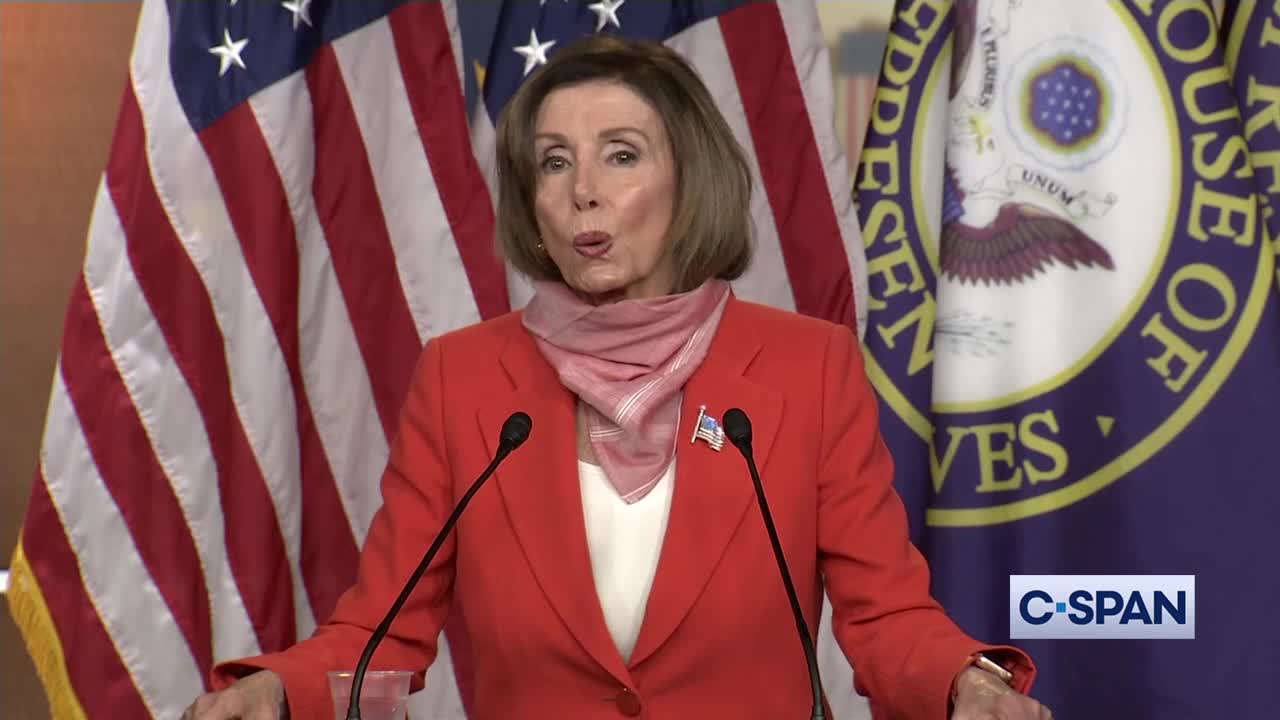 Pelosi spreads 'fake news' lie about Trump