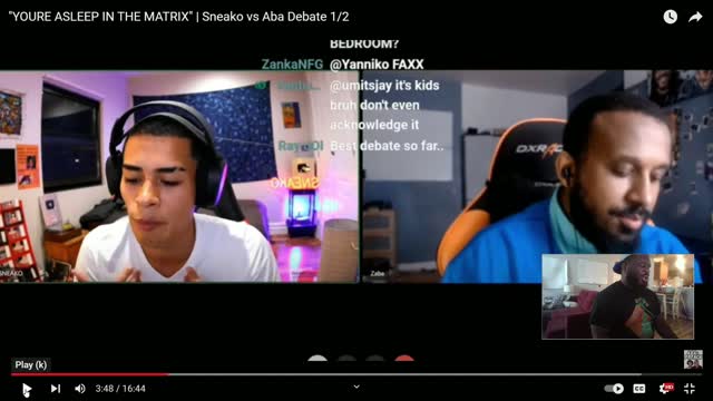 ABA VS SNEAKO DEBATE REACTION VIDEO!!!!