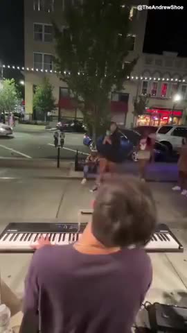 Street Musician Gets Some Real Life Diversity Training Over the Weekend.mp4