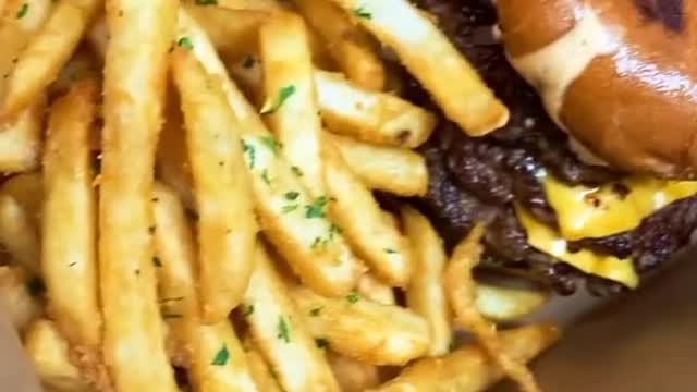 Hamburgers French fries