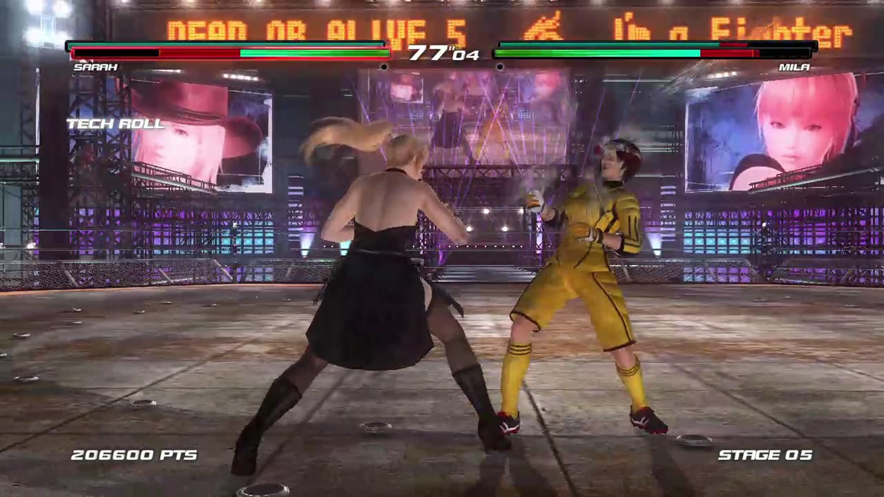 Sara + Tina vs Ayane + Mila