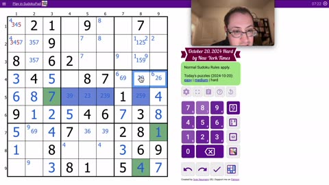 Sudoku 2024 10 20 hard