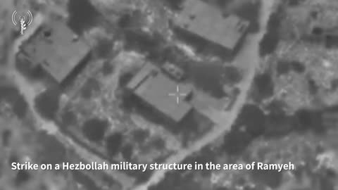 IDF: Earlier today, the IAF struck Hezbollah military structures in the areas of