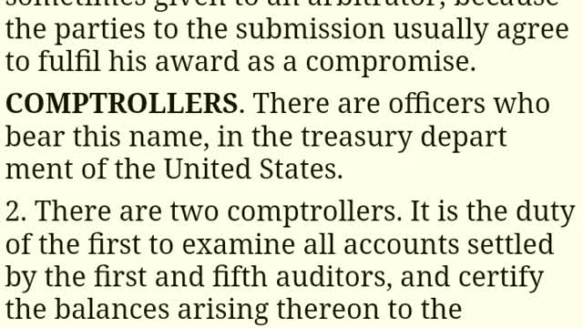 Definition of comptroller