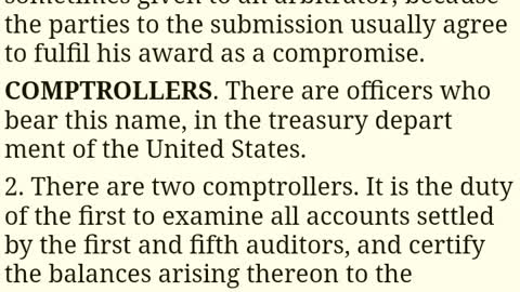 Definition of comptroller