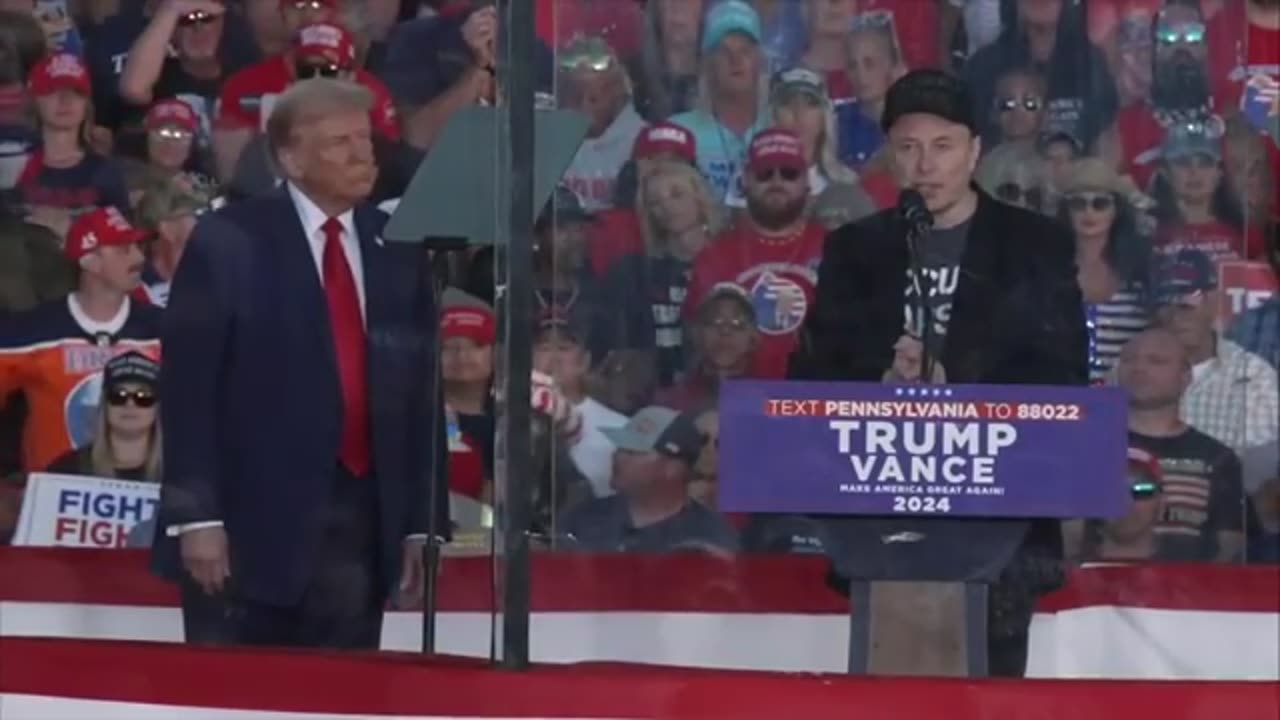 Elon Musk Speaks at Trump Rally