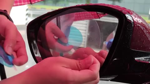 Car Side Rearview Mirror Waterproof Anti-Fog Film Side Window Glass Film Can Protect Y