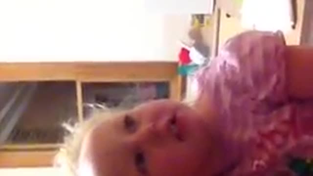 Cute Toddler Girl Pats Her Friend The Huntsman Spider - Only In Australia