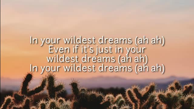 Taylor Swift - Wildest dreams