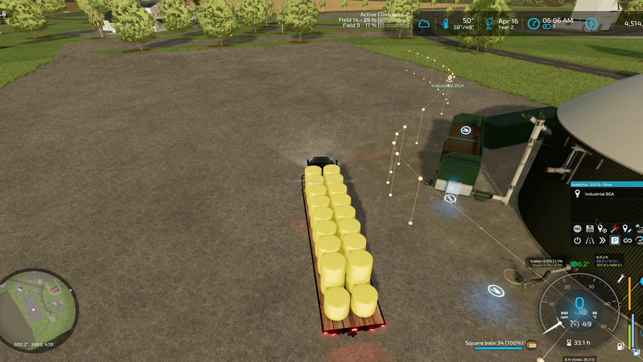 FS22 Hauling Silage Bales