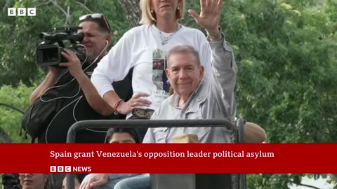 Venezuela's Edmundo González vows to 'continue to fight' for democracy after Spain asylum | BBC News