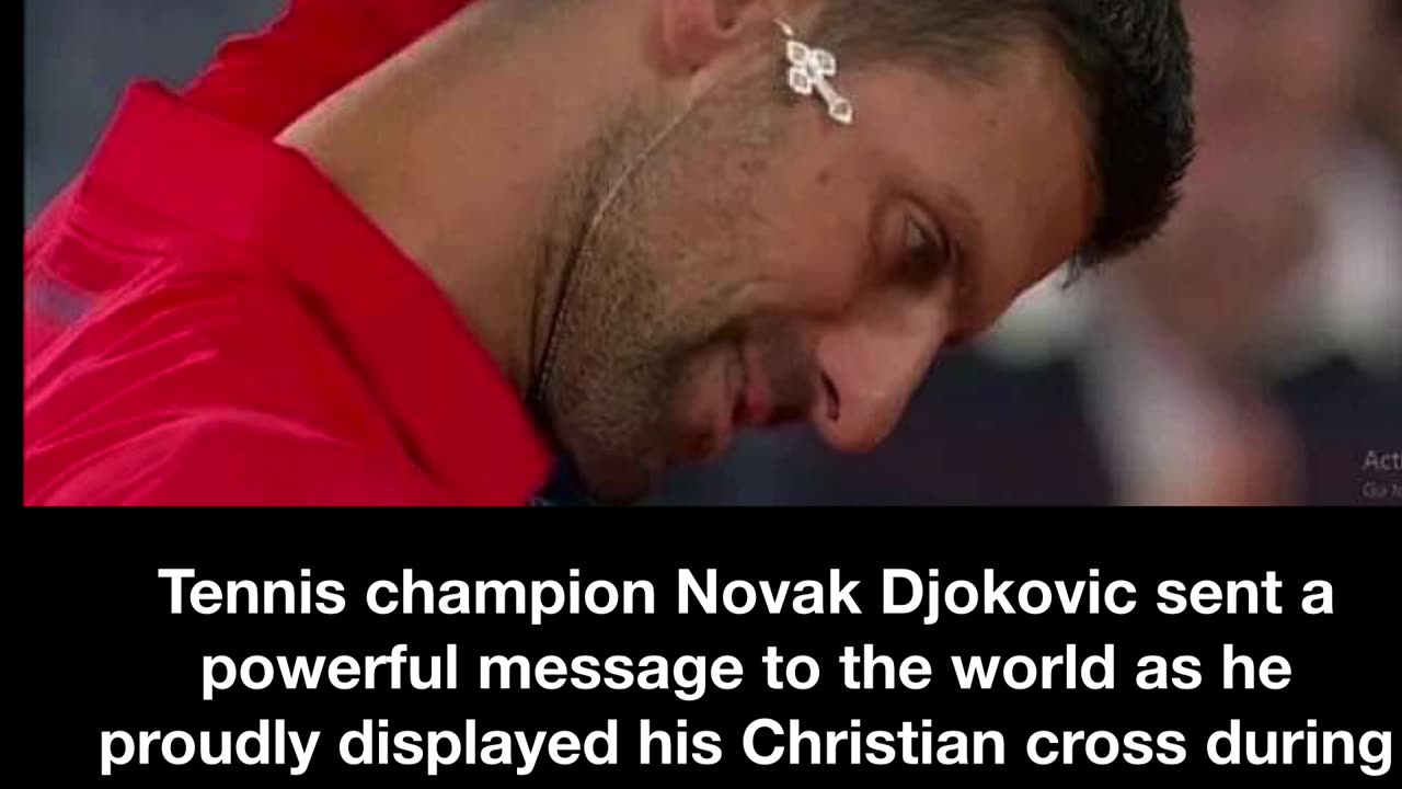 Tennis champion Novak Djokovic sent a powerful message to the world...