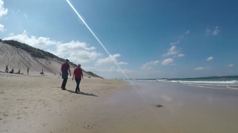 Mark Clark Portrush walking around White Rocks 2021.