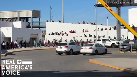 Illegals Caught on Camera in Tijuana, Mexico being Transported into The US With CBP One App