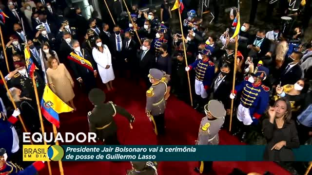 President Jair Bolsonaro participated in the presidential inauguration of Guillermo Lasso 2021