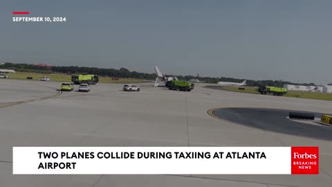 SHOCK VIDEO: Two Planes Collide During Taxiing At Atlanta's Hartsfield-Jackson Airport