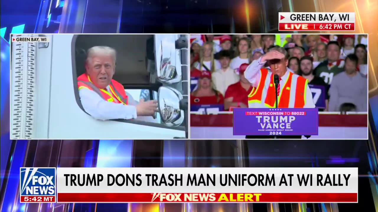 Trump Recounts How He Ended Up in Garbage Truck