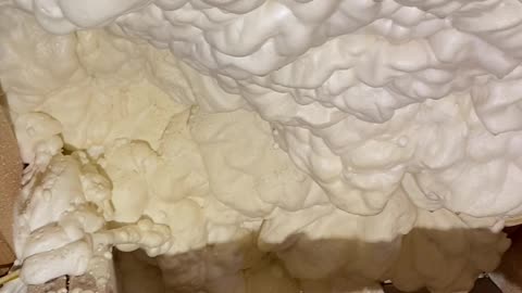 Roof leak with spray foam insulation