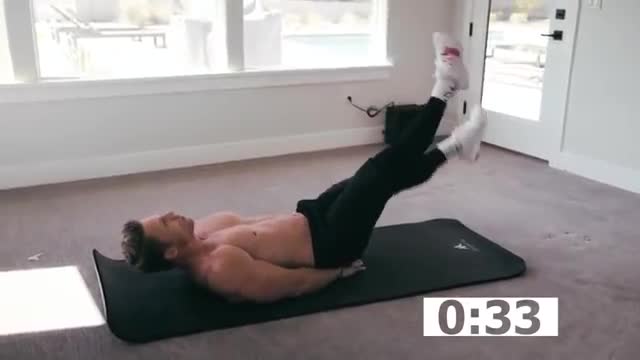 12 Minute FAT BURNING Home Workout For Abs and breaking it.