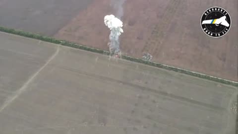 Destruction of the Russian artillery installation in the Kherson direction