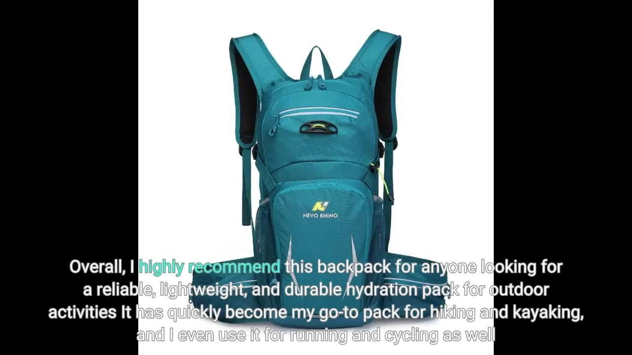 Real Comments: N NEVO RHINO Hydration Backpack, Hydration Pack, Insulated Hiking Backpack with...