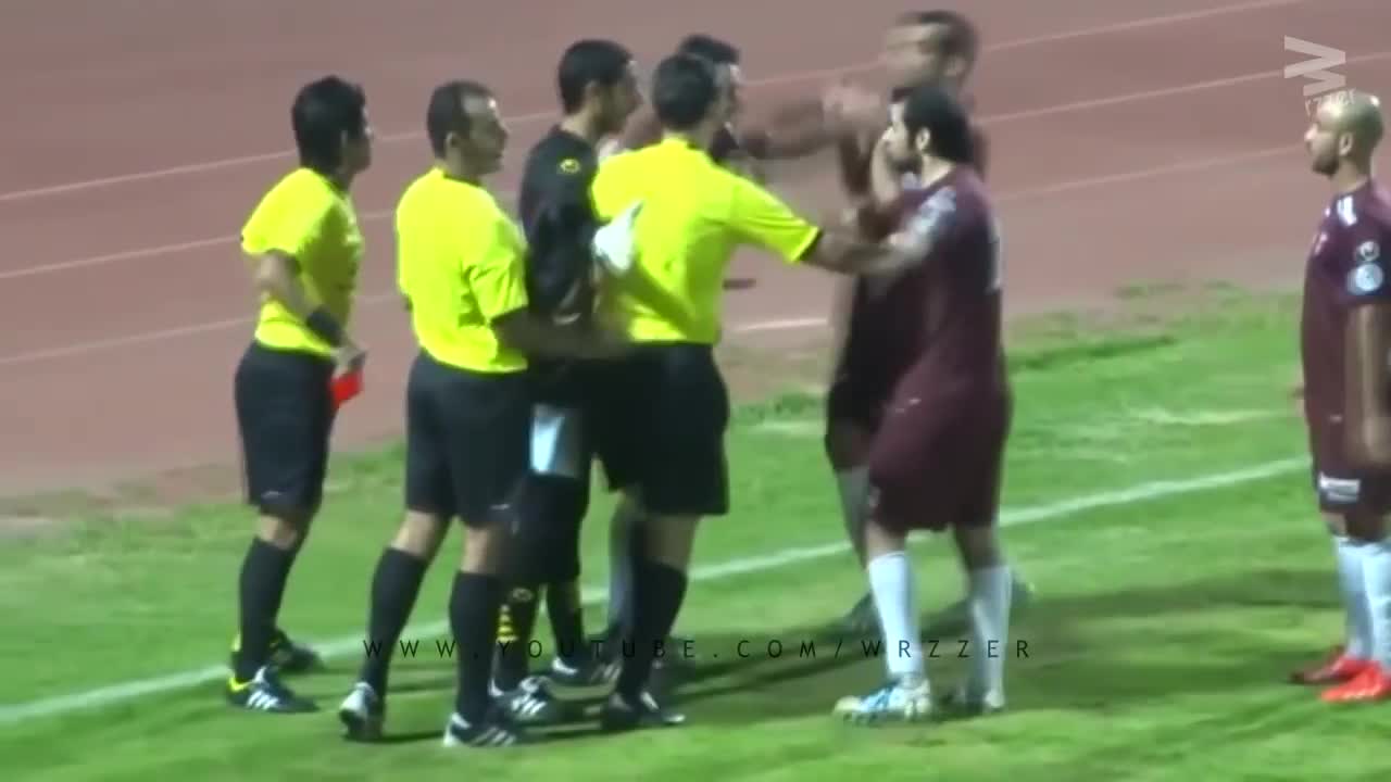 players vs Referee Cards crazy