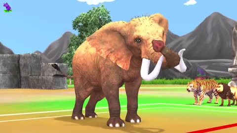 Woolly Mammoth Vs Elephant Fight Prehistoric Mammals VS Modern Mammals Animal Revolt Battle